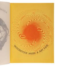 [WOODSTOCK]. Original program. Cover title: "3 days of peace & music." N.p.: Concert Hall Publications, Inc., [1969].