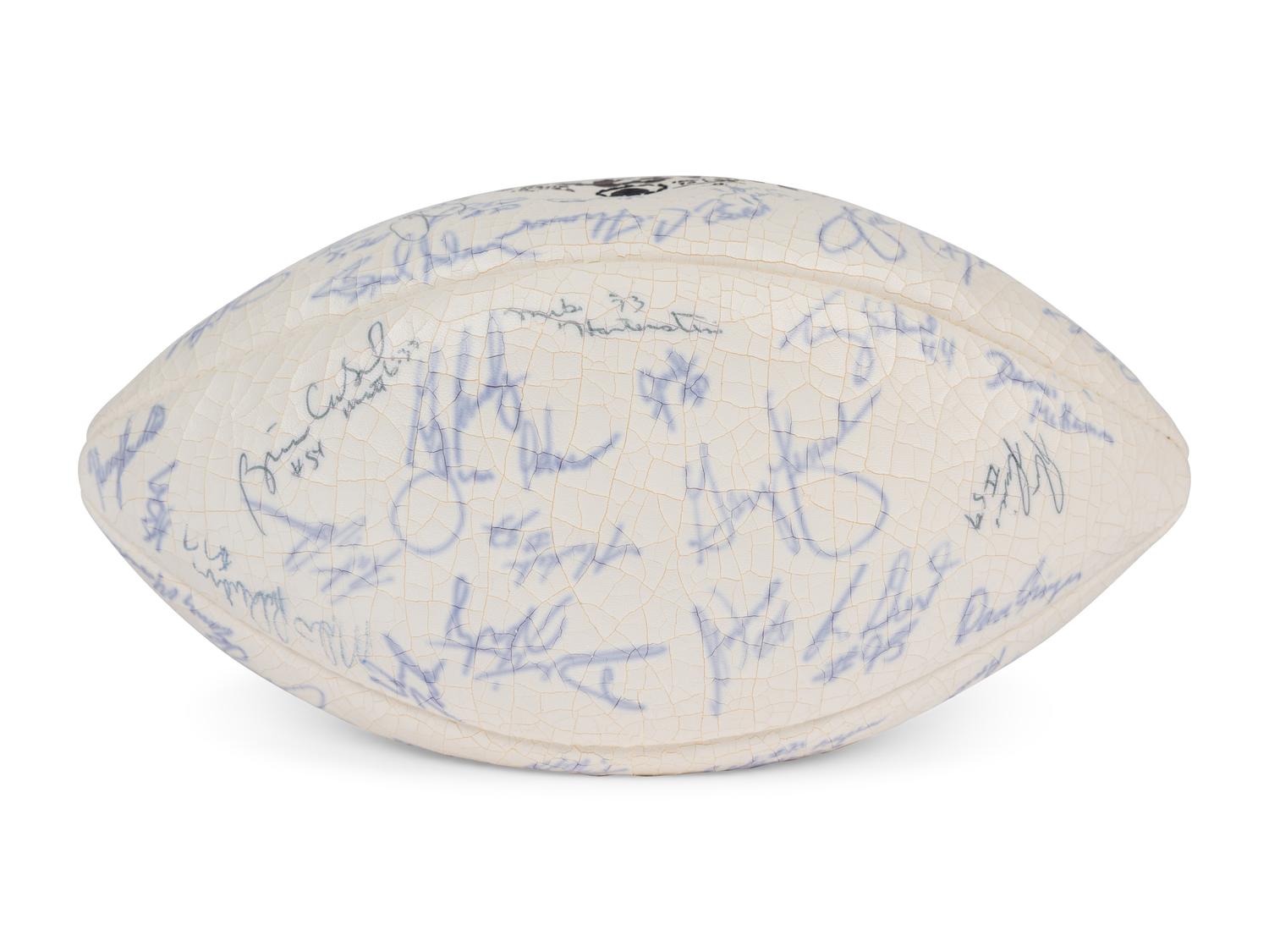 A 1984 Chicago Bears Team Signed Autograph Football from The Collection of Sports Super Agent Steve Zucker (Beckett Authentication Services Letter),