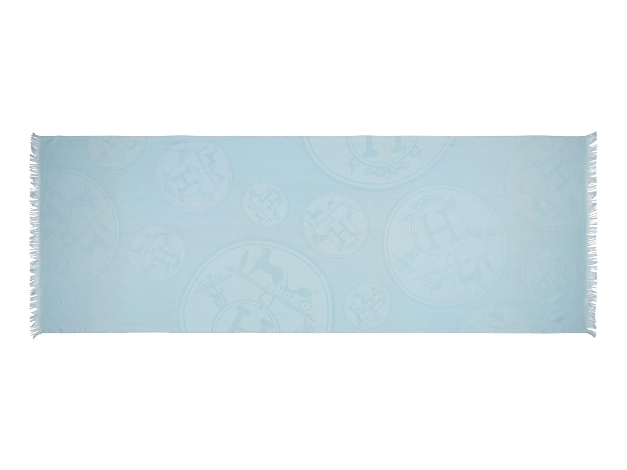 Hermès Light Blue Shawl