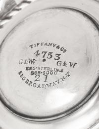 A Grosjean and Woodward for Tiffany and Co. Silver Creamer and Sugar Basket