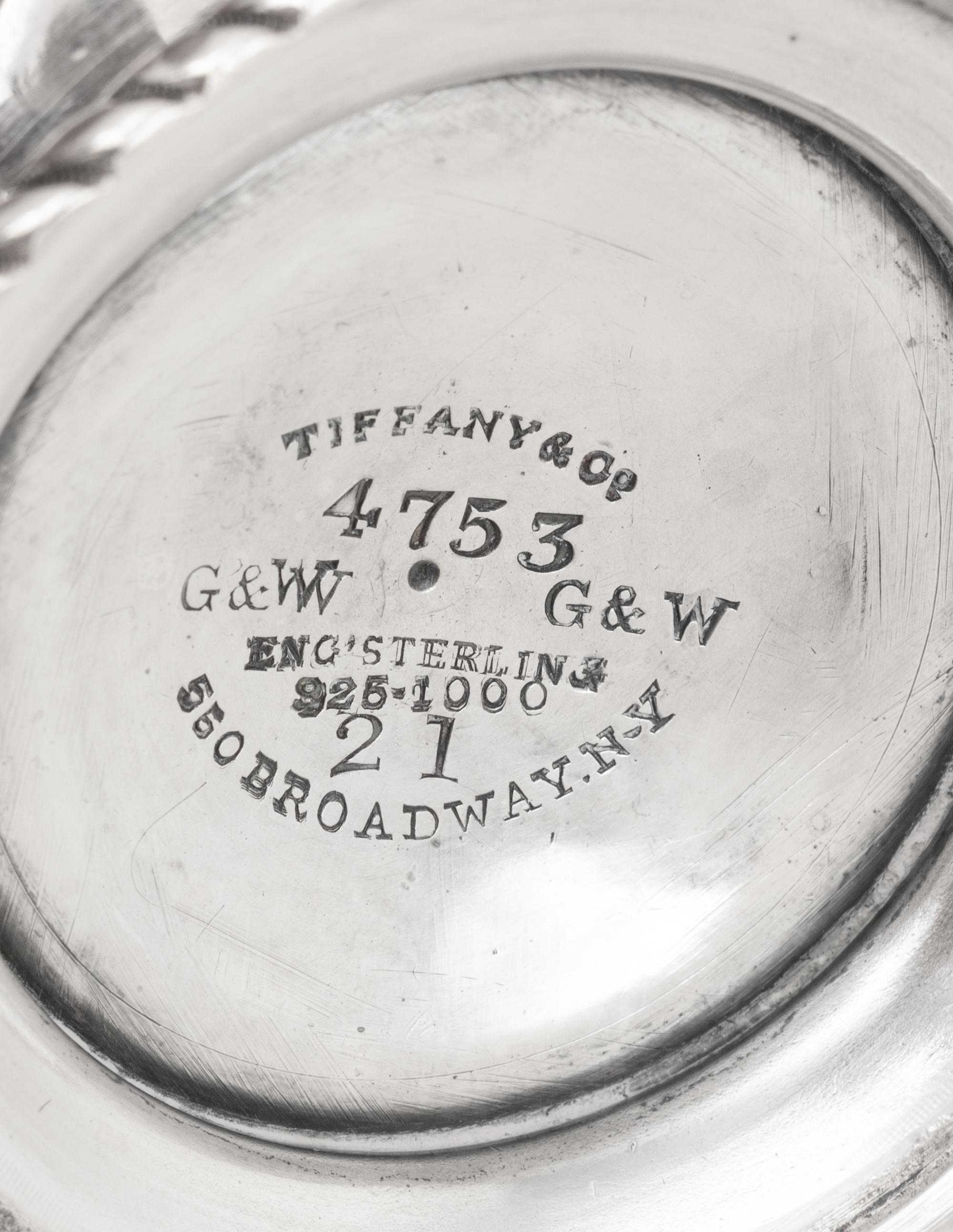 A Grosjean and Woodward for Tiffany and Co. Silver Creamer and Sugar Basket