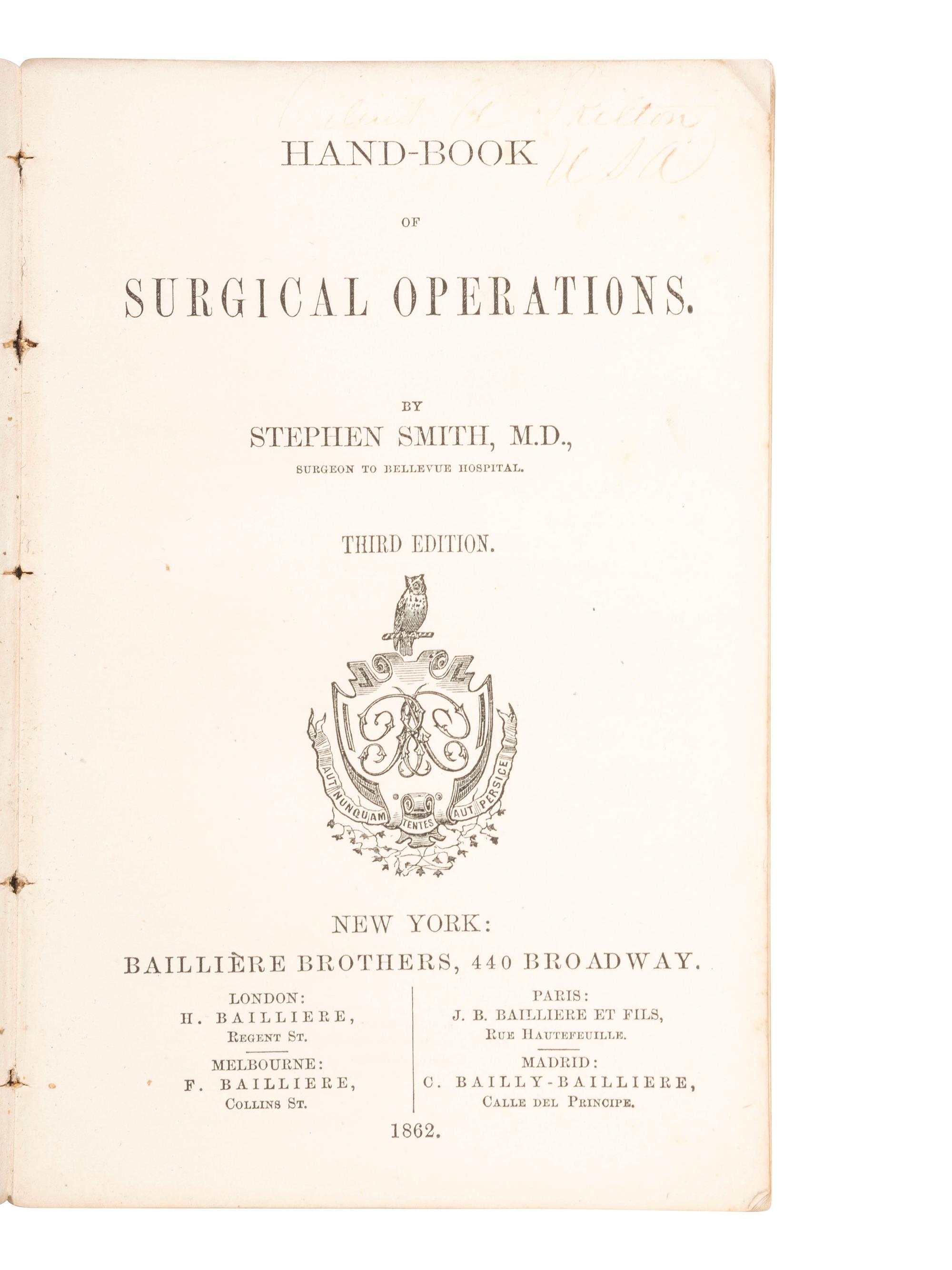 [MEXICAN WAR]. US Army surgical kit identified to Dr. Mariano Samaniego, who served as a surgeon during the Second Franco-Mexican War (1861-1867).