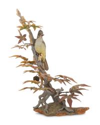 A Boehm Porcelain Crested Flycatcher Group