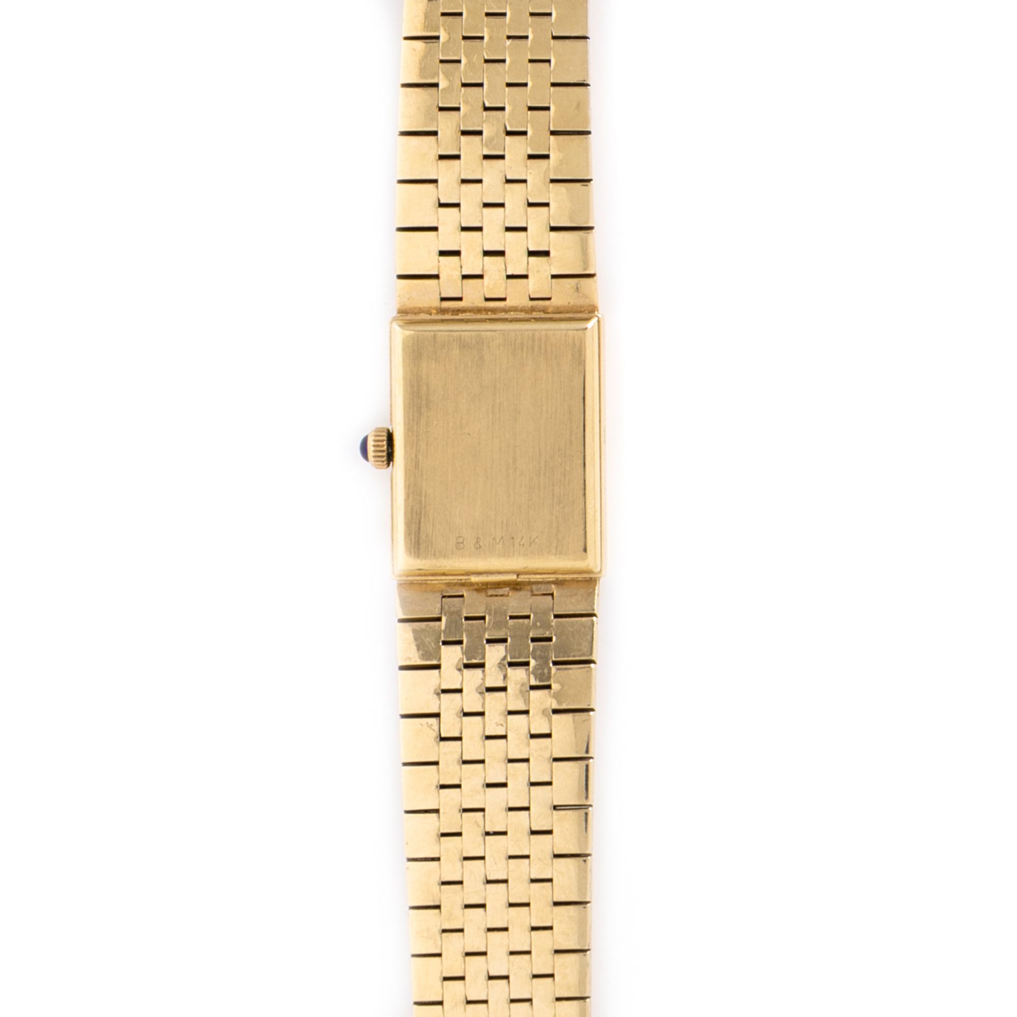 BAUME & MERCIER, YELLOW GOLD WATCH