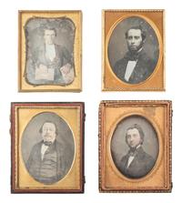 [EARLY PHOTOGRAPHY]. 18 quarter plate or smaller daguerreotype portraits of gentlemen.