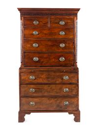 A George III Mahogany Chest-on-Chest