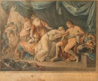 A Pair of French Colored Engravings in Giltwood Frames