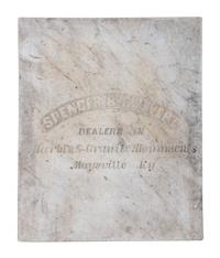 A Maysville, Kentucky Marble Monuments Advertising Panel