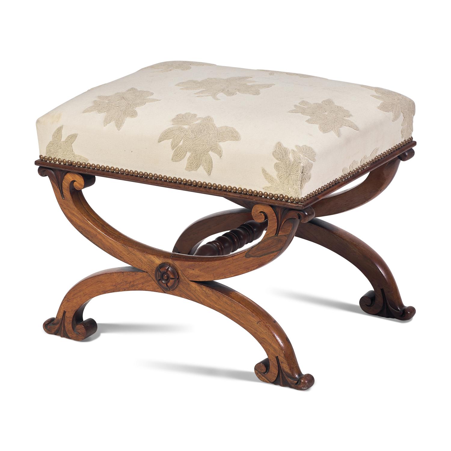 A Regency Mahogany Stool