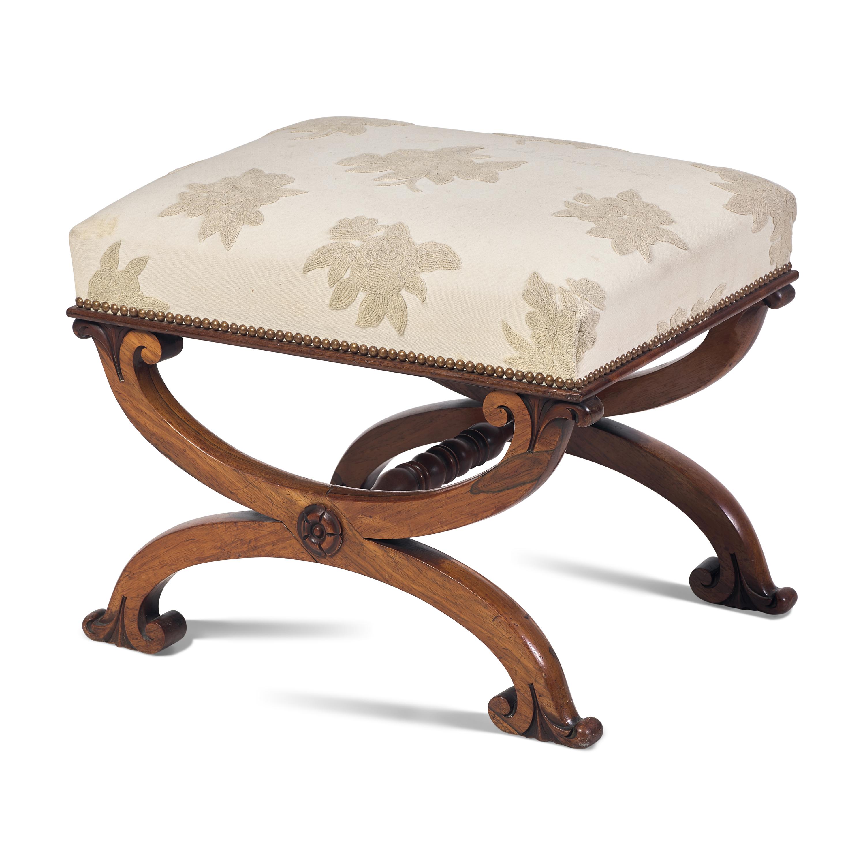 A Regency Mahogany Stool