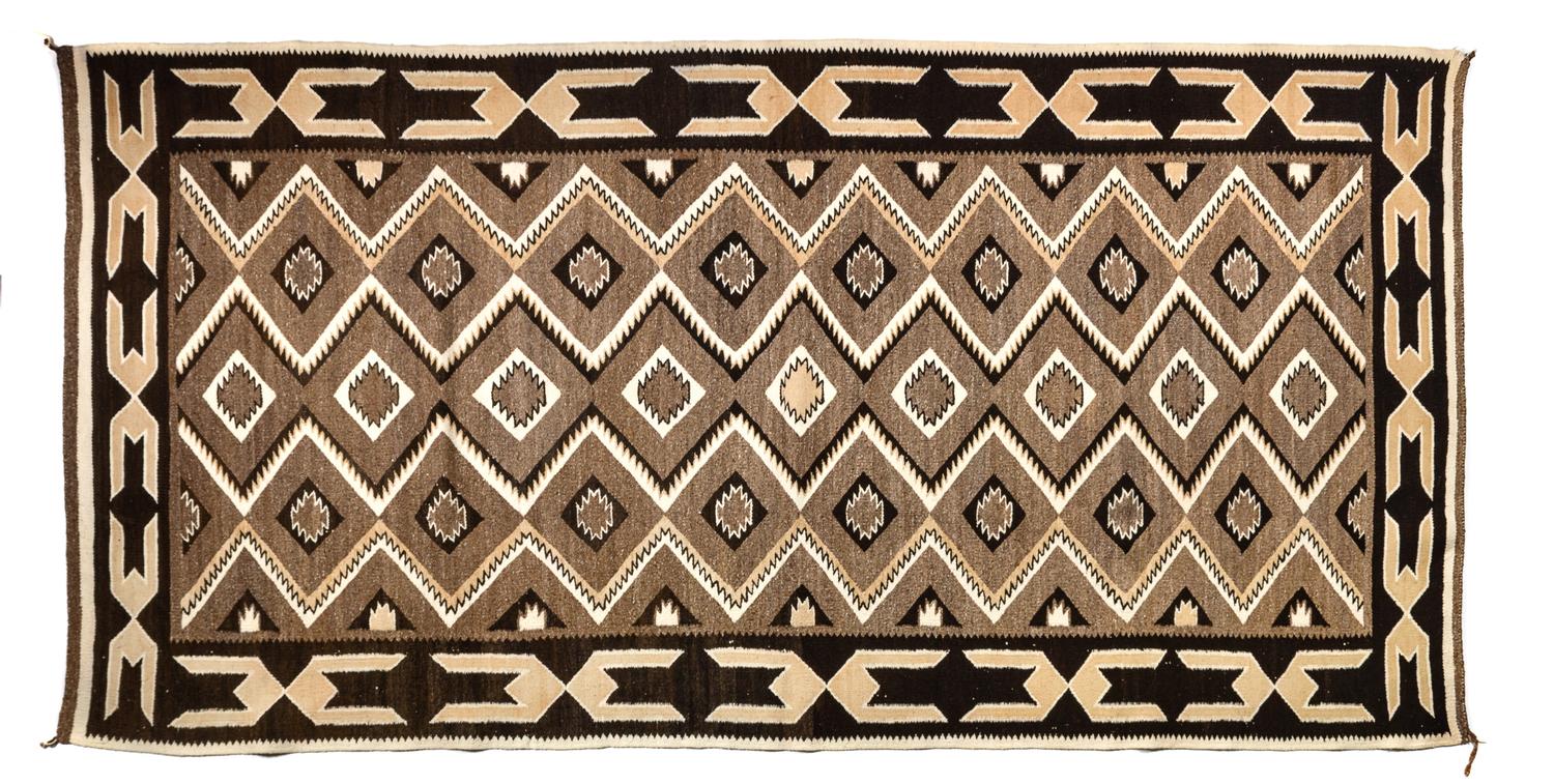 Navajo Red Mesa Trading Post Runner Mid 19th Century