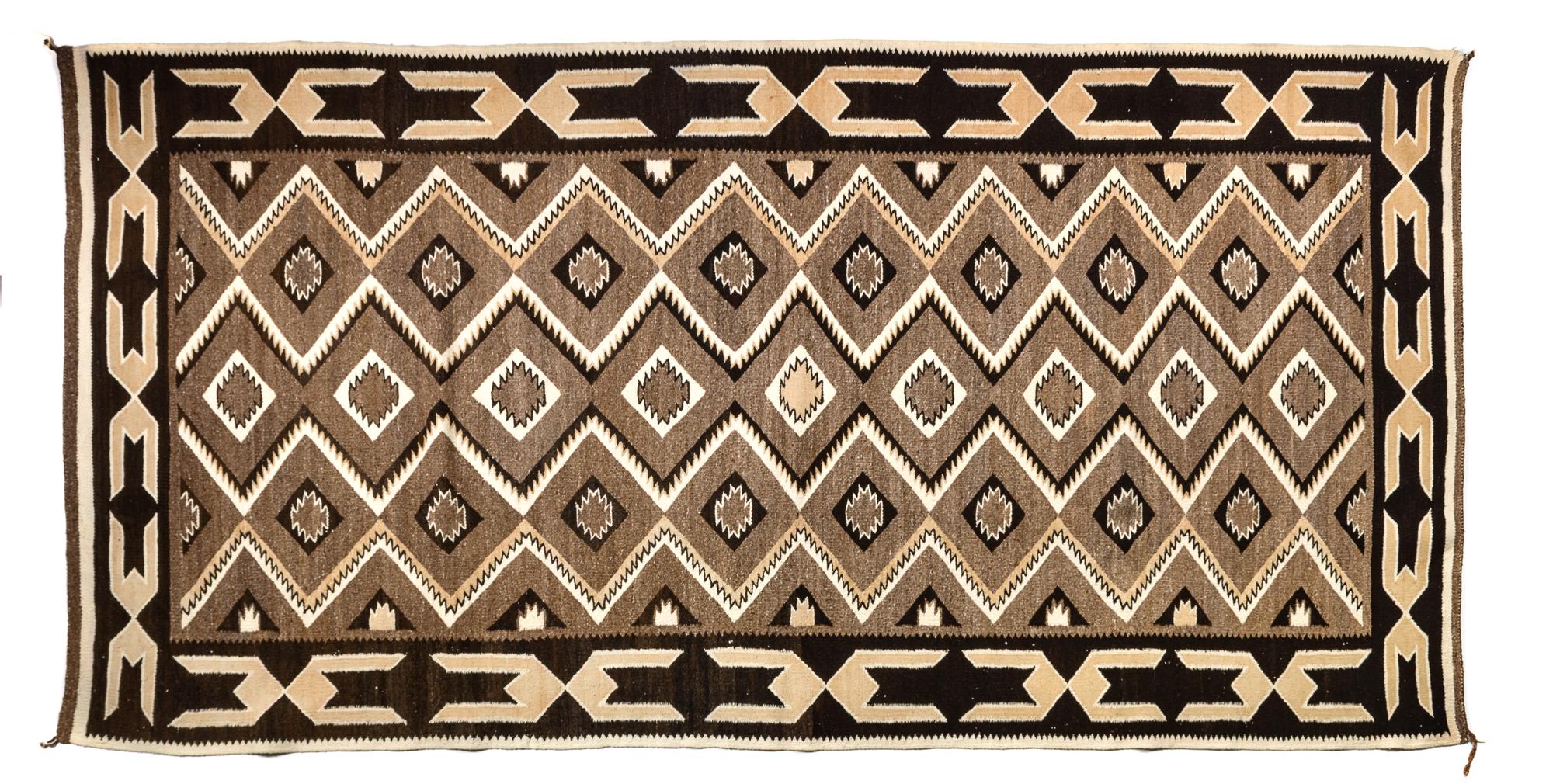 Navajo Red Mesa Trading Post Runner Mid 19th Century