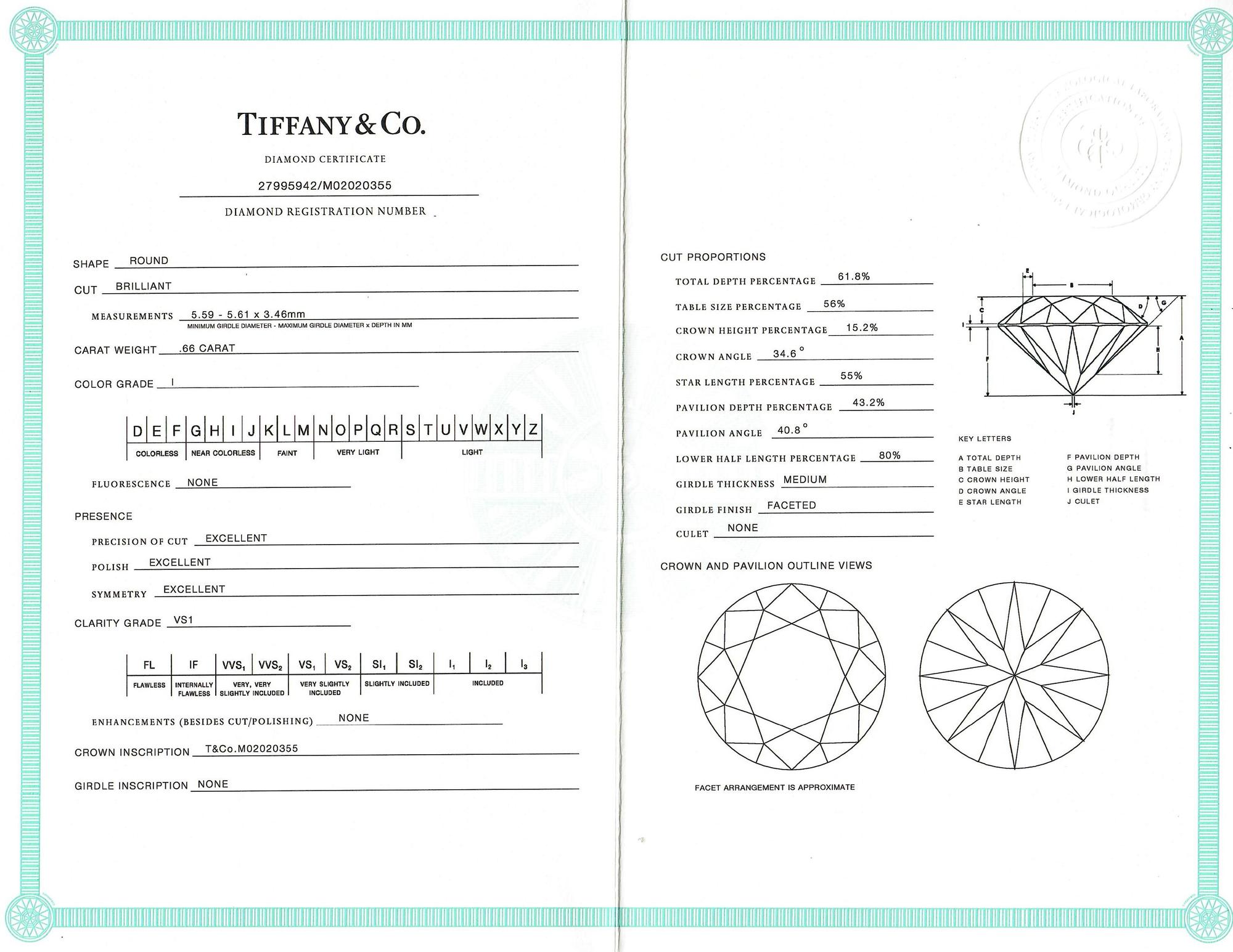 TIFFANY & CO., DIAMOND RING