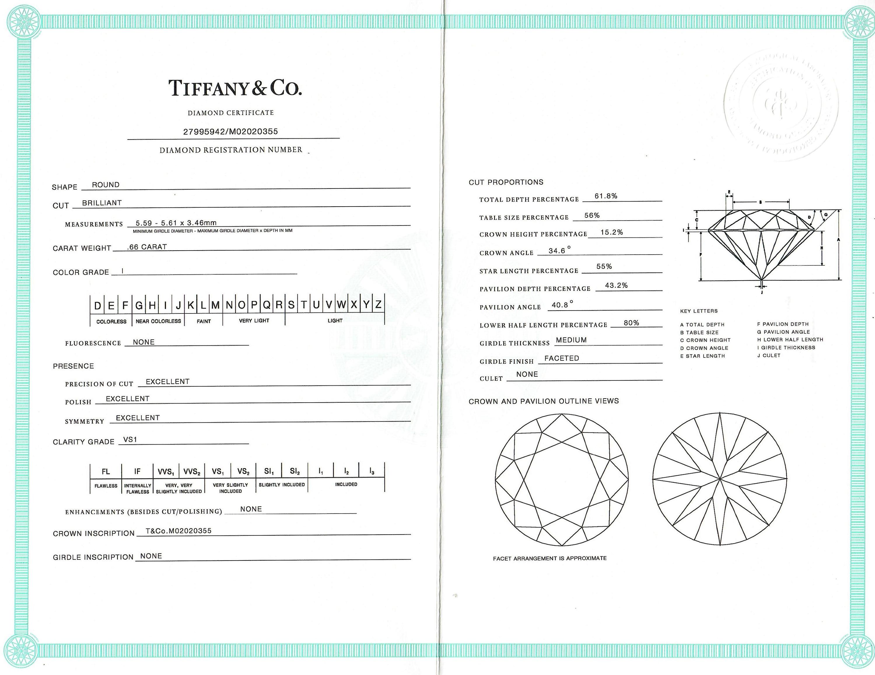 TIFFANY & CO., DIAMOND RING