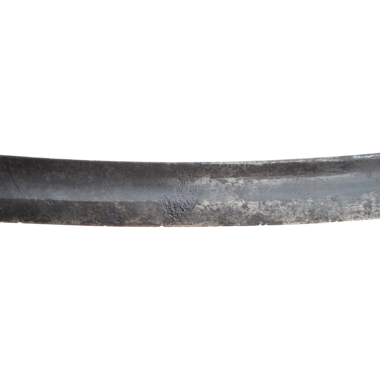 Philadelphia Style Silver Hilted Officer's Saber with Eagle Head Quillon S-Guard and Silver Washed Copper Scabbard