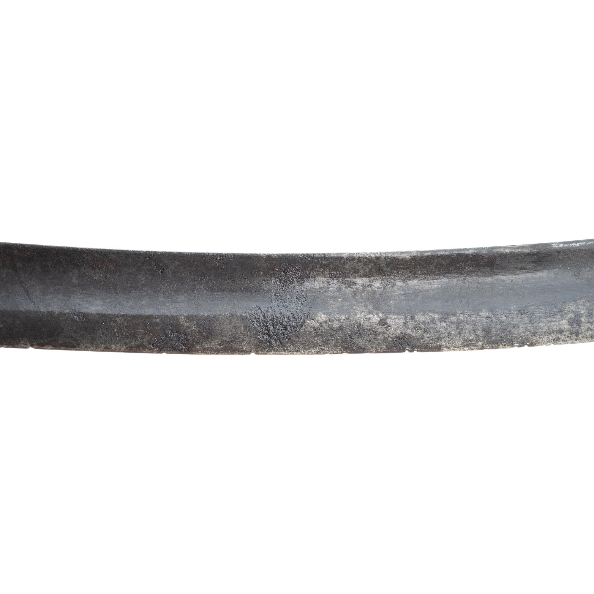 Philadelphia Style Silver Hilted Officer's Saber with Eagle Head Quillon S-Guard and Silver Washed Copper Scabbard