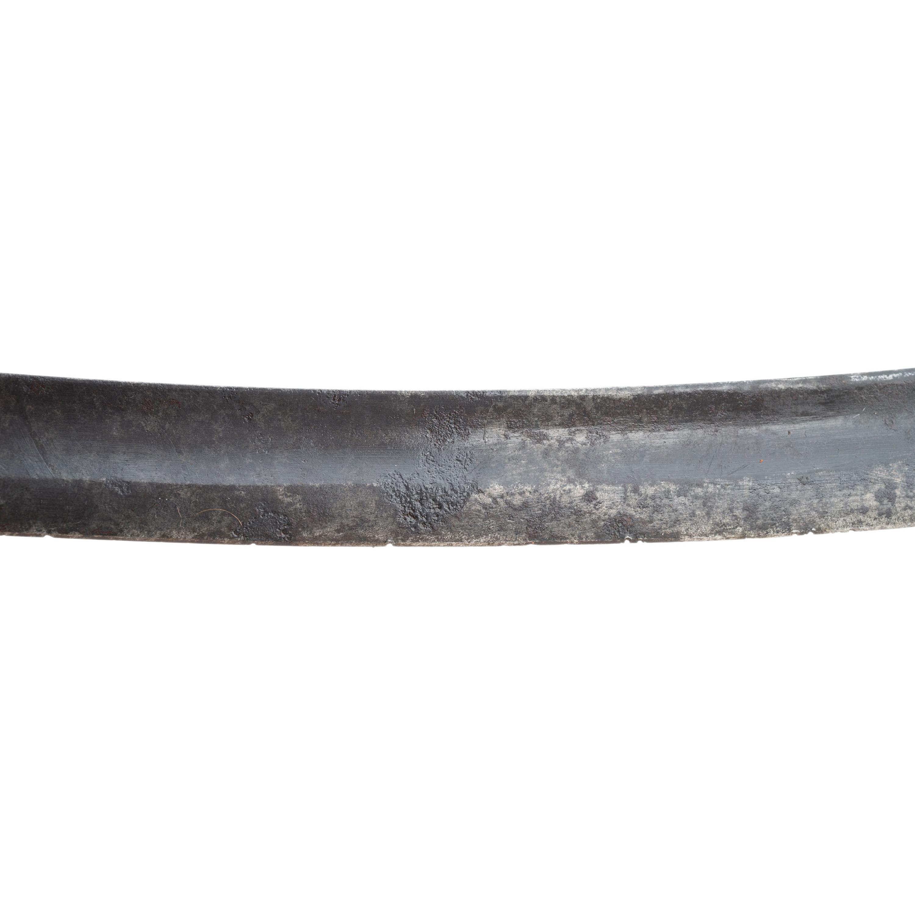 Philadelphia Style Silver Hilted Officer's Saber with Eagle Head Quillon S-Guard and Silver Washed Copper Scabbard