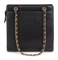 Chanel Black Square Handbag with Mademoiselle Handles, 1997-99