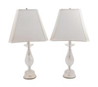 A Pair of Rock Crystal Lamps