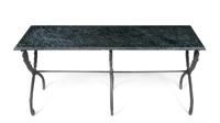 An Empire Style Cast-Iron Console with Marble Top