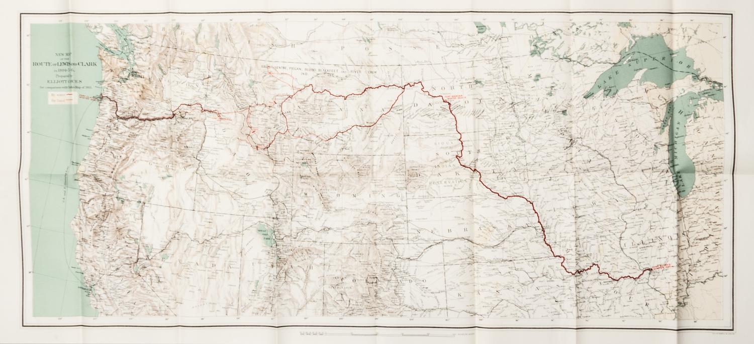 LEWIS AND CLARK'S EXPEDITION. Coues, Elliott. History Of The Expedition. New York, 1893. 4 Volumes, First Edition.