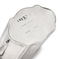 A Three-Piece Coin Silver Tea Service