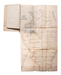 [NATIVE AMERICANS]. A group of 2 items involving Native American lands, including a map using data from the General Land Office, 1845.