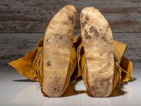 Comanche Beaded Hide Boot Mocassins
