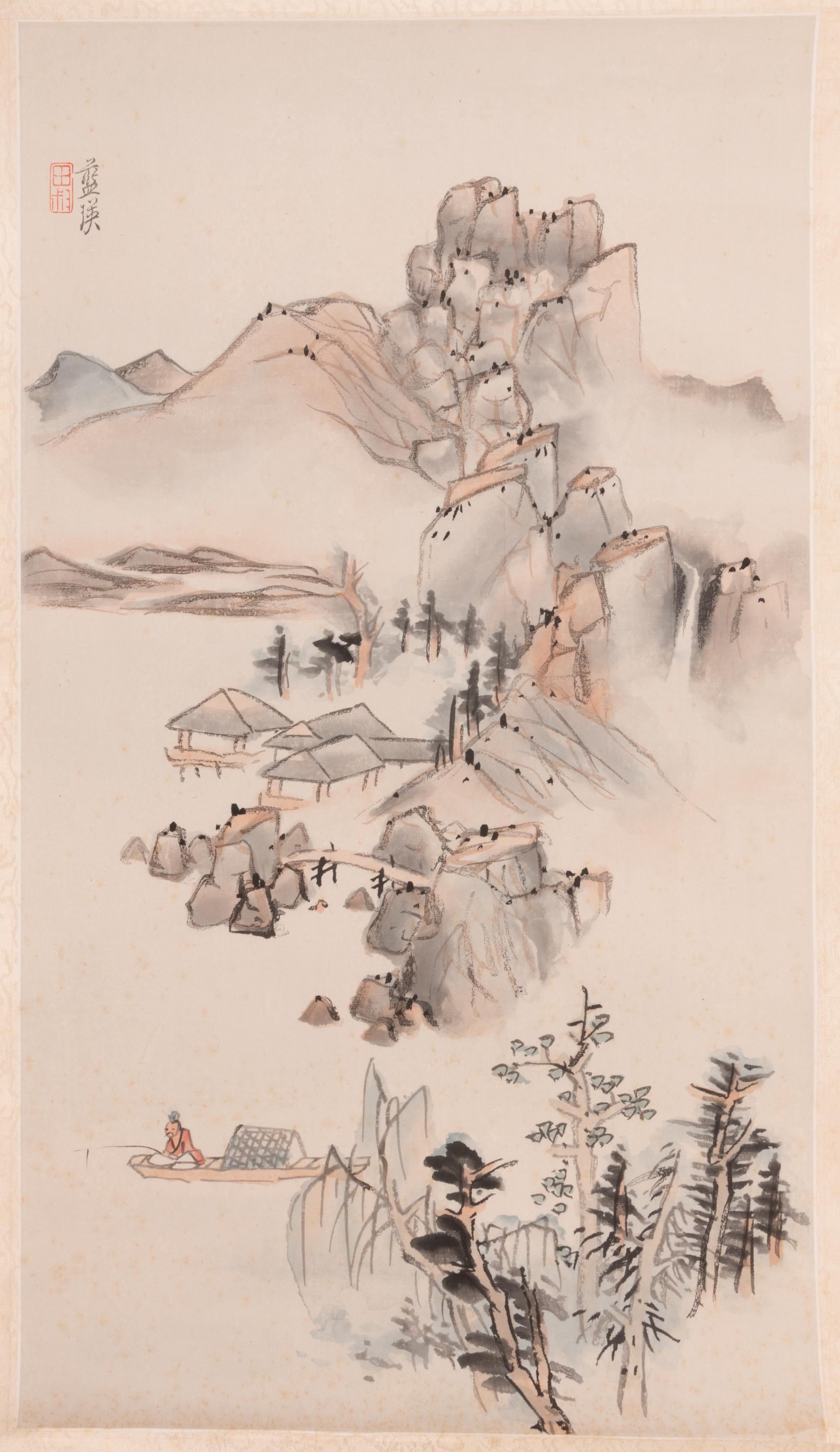 Two Chinese Woodblock Prints