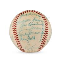 A 1958 Cleveland Indians Team Signed Autograph Baseball