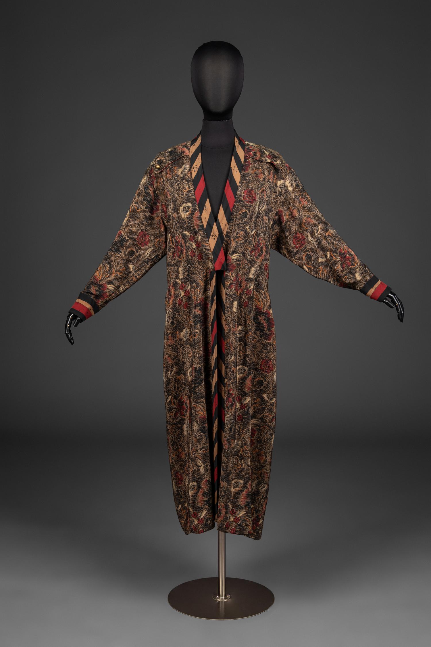 Chloé Printed Silk Long Jacket, by Karl Lagerfeld, 1980s
