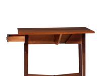 A Federal Cherrywood X-Form Stretcher Pembroke Table