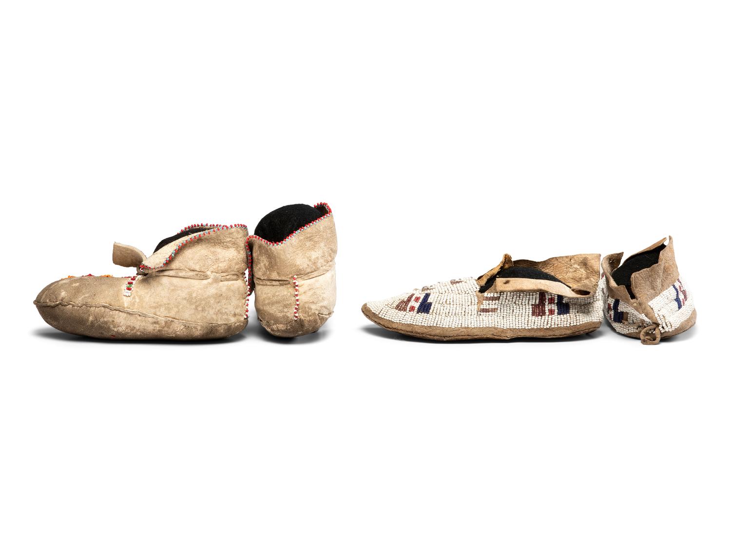 Collection of Plains Childen's and Doll Moccasins