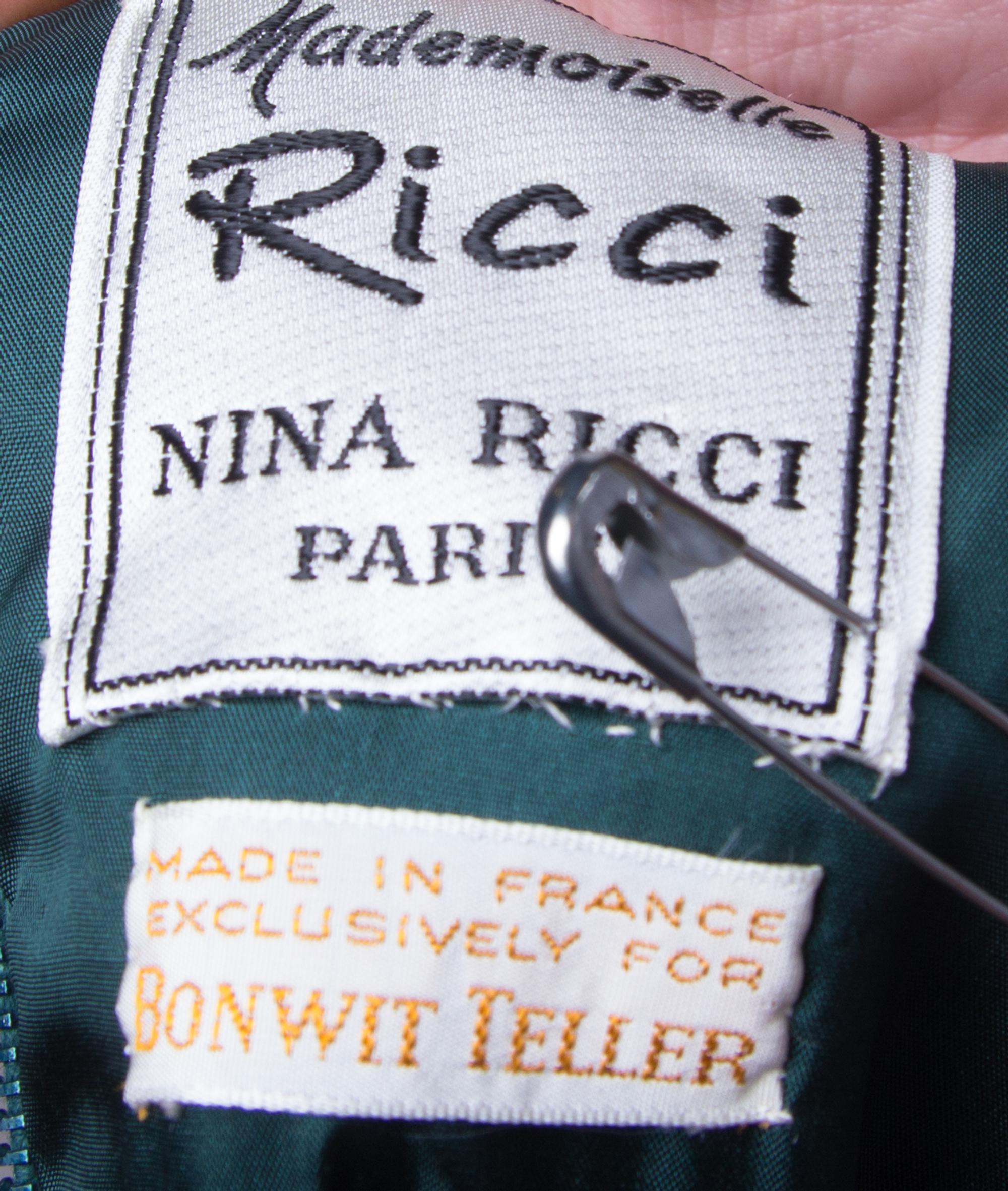 A Nina Ricci Multicolor Wool Dress,