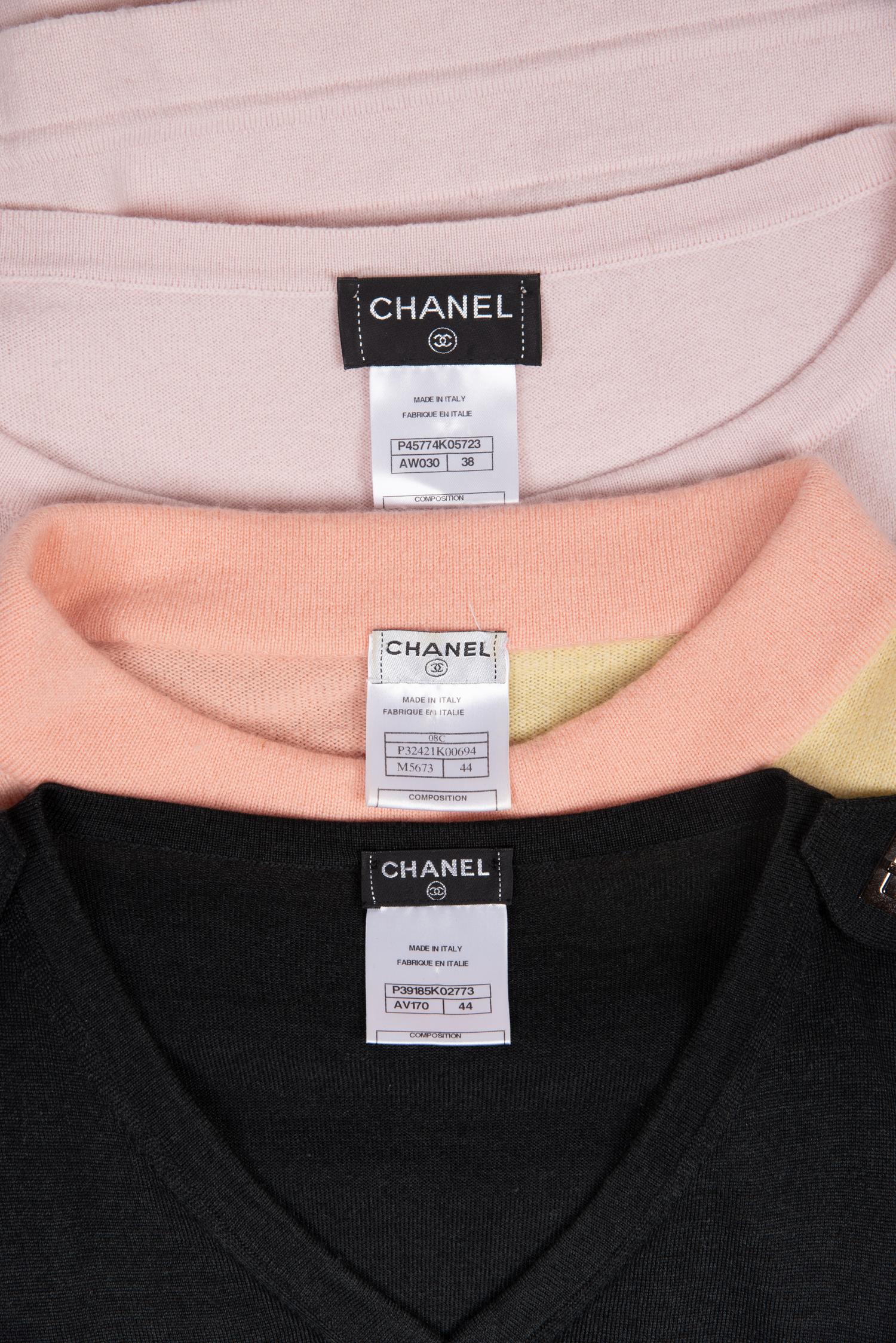 Three Chanel Knit Tops, 2010s