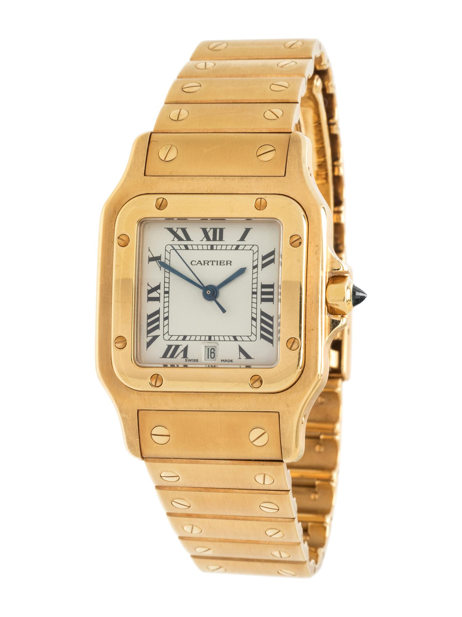 CARTIER, 18K YELLOW GOLD REF. W20009C5 'SANTOS' WRISTWATCH