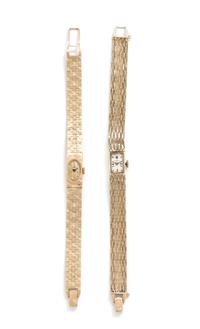 BAUME & MERCIER, COLLECTION OF YELLOW GOLD WRISTWATCHES