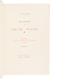[BINDINGS]. WILDE, Oscar (1854-1900). Writings . London and New York: Keller-Farmer Co., 1907.