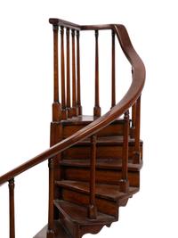 An English Mahogany Staircase Model