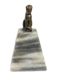 An Egyptian Bronze Sphinx