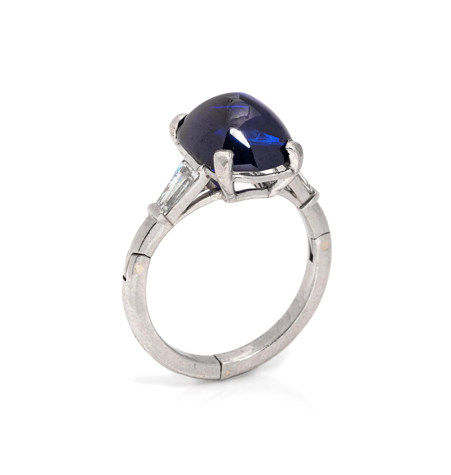 Sapphire and Diamond Ring