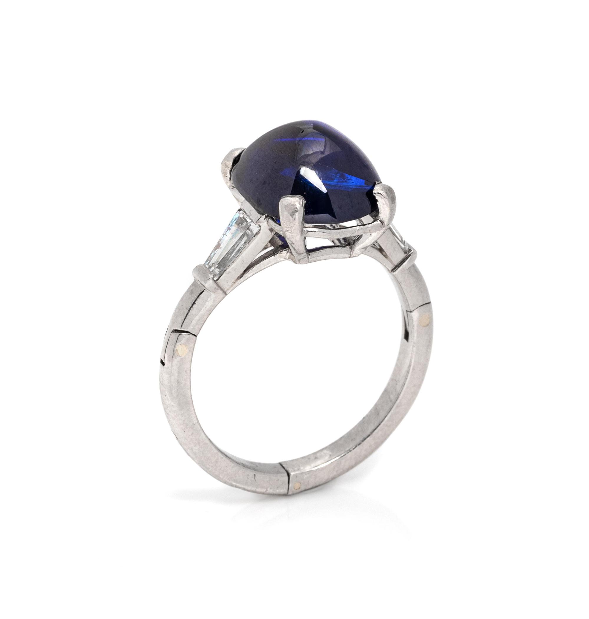 Sapphire and Diamond Ring