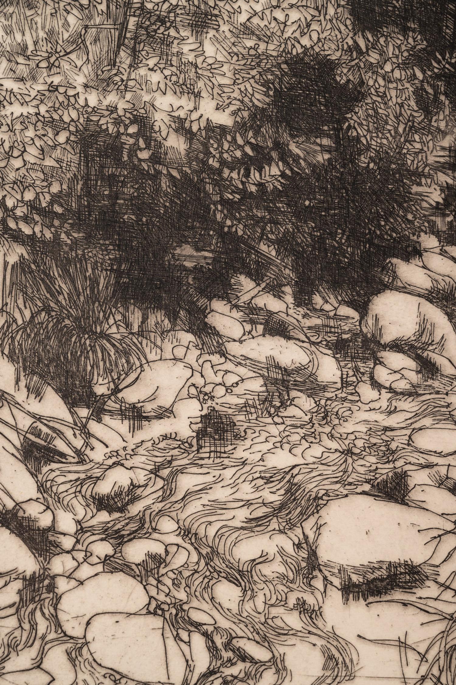 A Group of Four Works on Paper by 20th Century American Artists