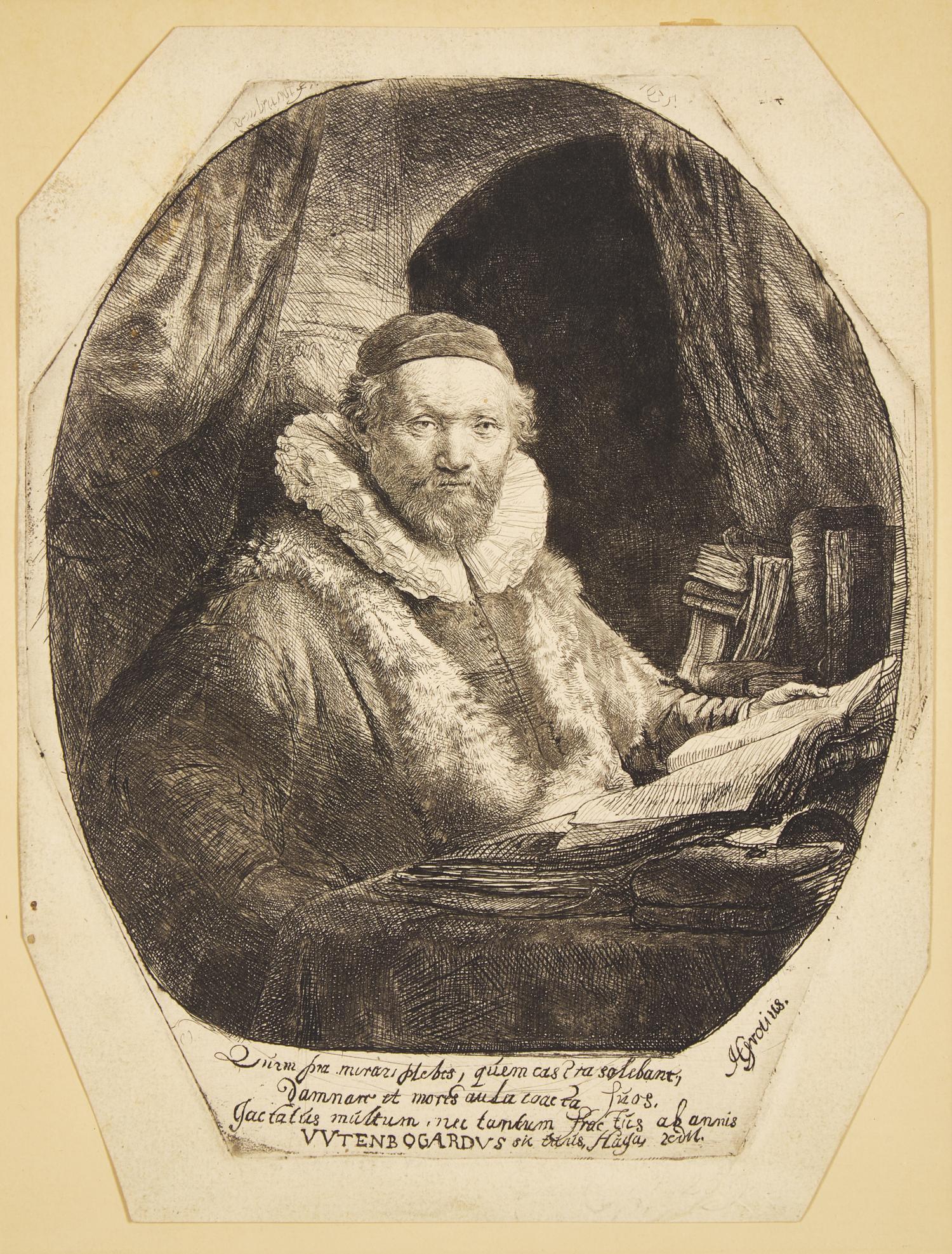 Rembrandt van Rijn (Dutch, 1606–1669) — Jan Uytenbogaert, Preacher of the Remonstrants , 1635
