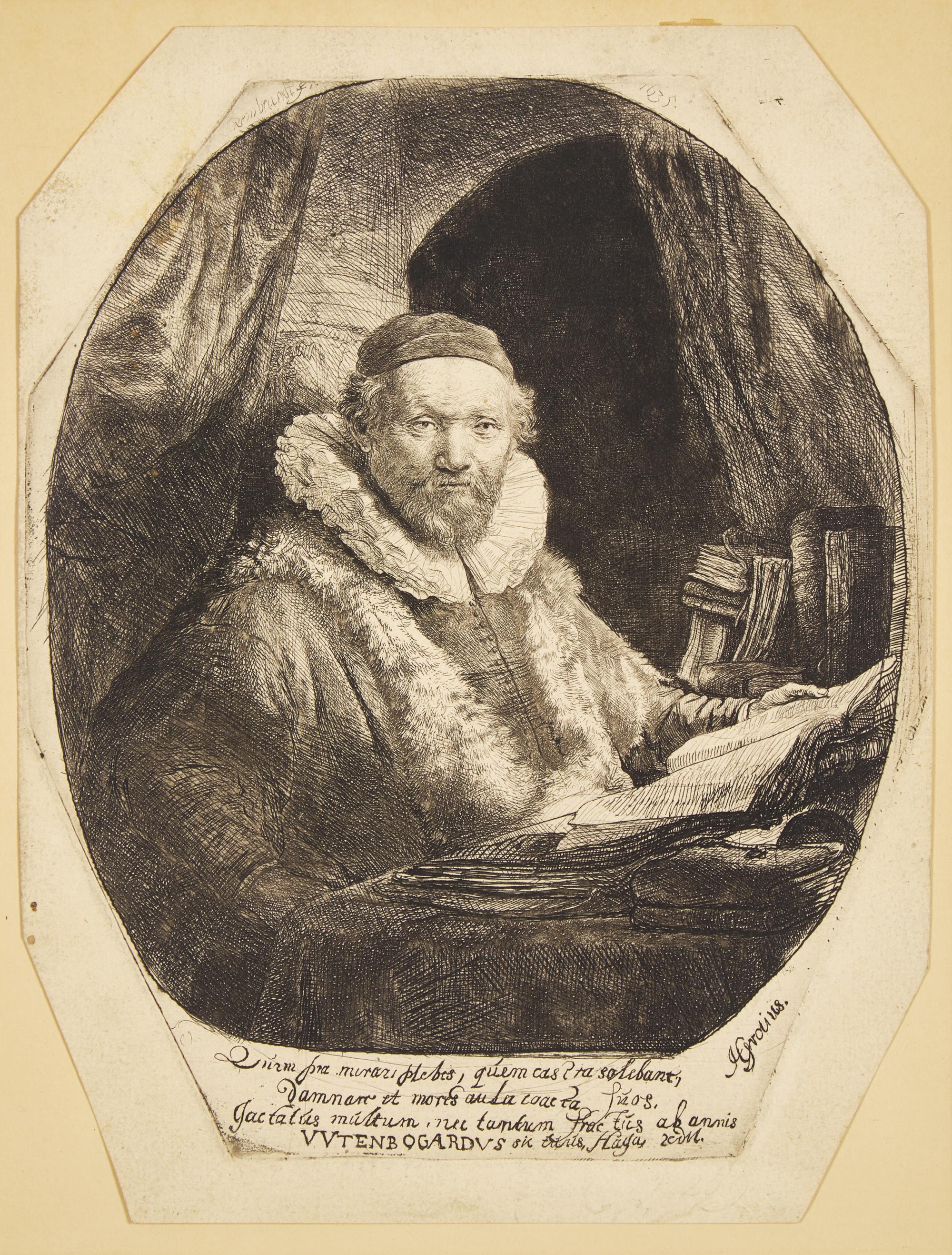 Rembrandt van Rijn (Dutch, 1606–1669) — Jan Uytenbogaert, Preacher of the Remonstrants , 1635