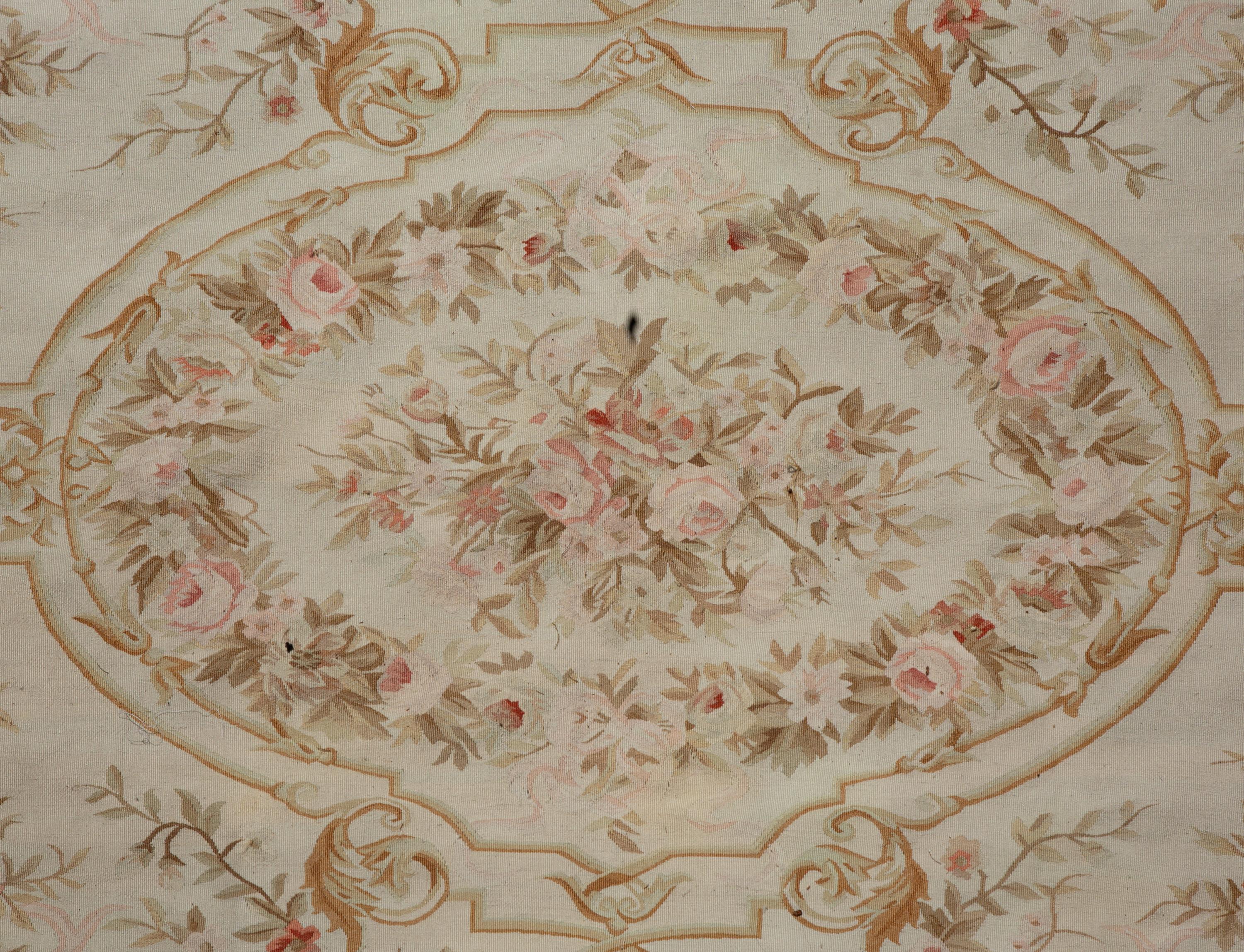Aubusson Style Wool Carpet — 20th Century