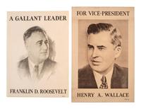 [ROOSEVELT, Franklin Delano (1882-1945). A large group of broadsides, pamphlets, tickets, and other campaign ephemera.