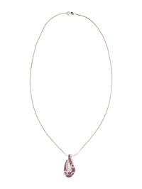 PINK SAPPHIRE AND DIAMOND PENDANT NECKLACE