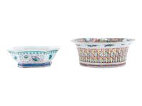 Two Chinese Export Famille Rose Porcelain Articles