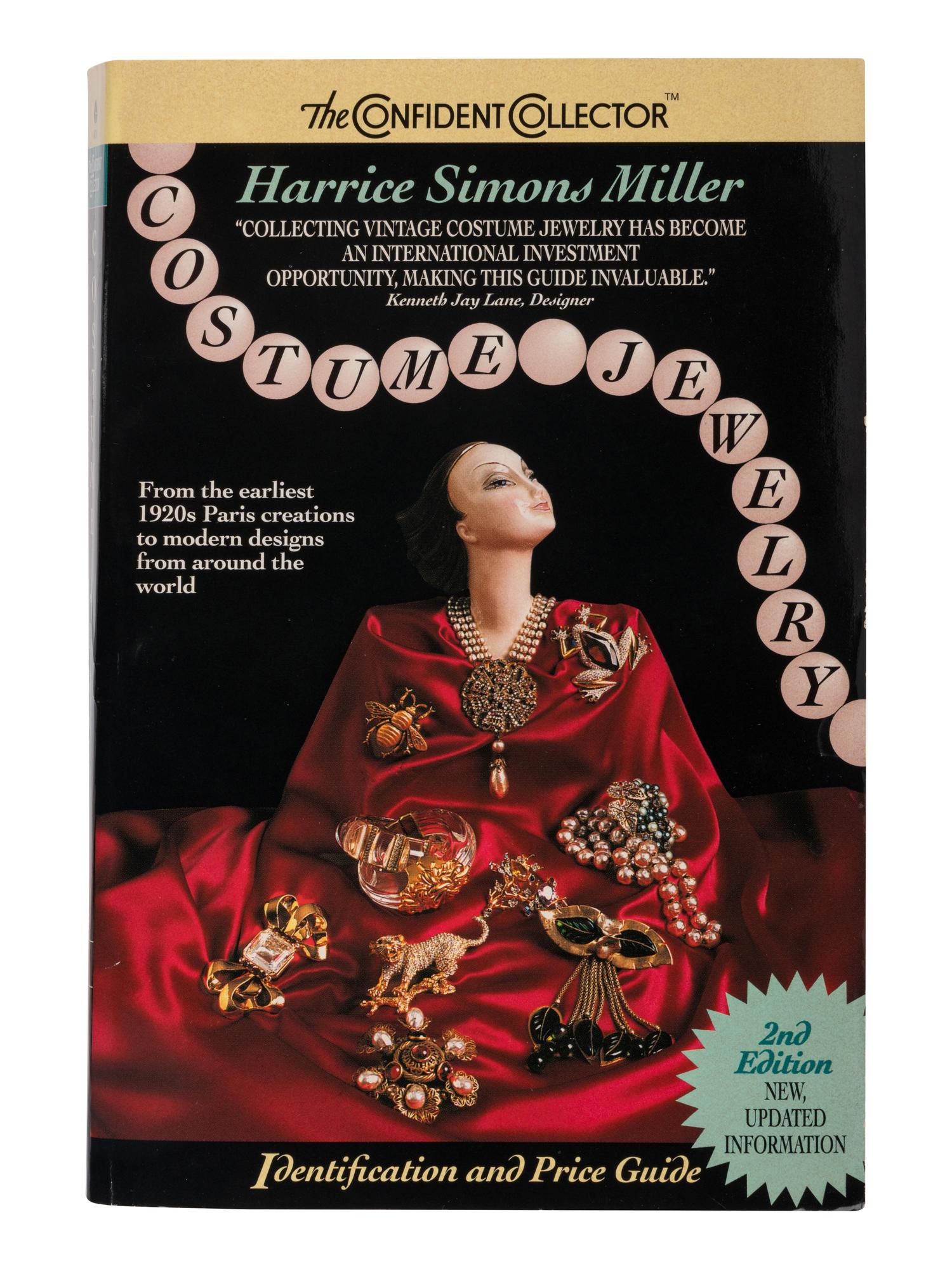 MILLER, Harrice Simons. Costume Jewelry: Identification and Price Guide . [1994]. Second edition. INSCRIBED BY MILLER TO MADELEINE ALBRIGHT.